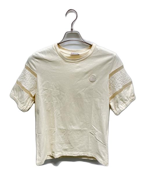 MONCLER（モンクレール）MONCLER (モンクレール) 半袖Tシャツ アイボリー サイズ:XSの古着・服飾アイテム