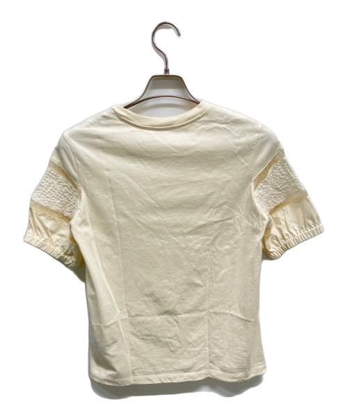 MONCLER（モンクレール）MONCLER (モンクレール) 半袖Tシャツ アイボリー サイズ:XSの古着・服飾アイテム
