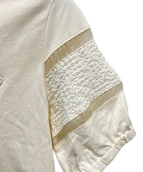 MONCLER（モンクレール）MONCLER (モンクレール) 半袖Tシャツ アイボリー サイズ:XSの古着・服飾アイテム