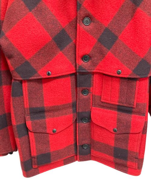 FILSON GARMENT（フィルソン ガーメント）FILSON GARMENT (フィルソン ガーメント) ウールジャケット ブラック×レッド サイズ:不明の古着・服飾アイテム