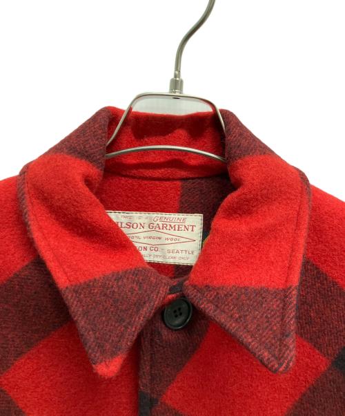 FILSON GARMENT（フィルソン ガーメント）FILSON GARMENT (フィルソン ガーメント) ウールジャケット ブラック×レッド サイズ:不明の古着・服飾アイテム