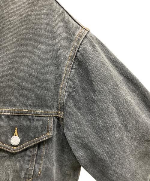 HARLEY-DAVIDSON（ハーレーダビッドソン）HARLEY-DAVIDSON (ハーレーダビッドソン) 刺繍デニムジャケット ブラック サイズ:Lの古着・服飾アイテム