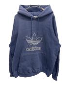 adidas Originalsアディダスオリジナル）の古着「プルオーバーパーカー」｜ネイビー