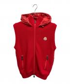 MONCLERモンクレール）の古着「MAGLIONE TRICOT GILET」｜レッド