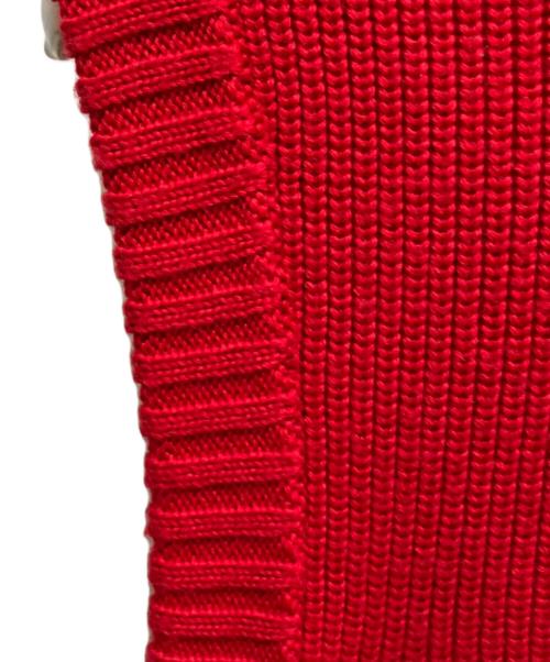 MONCLER（モンクレール）MONCLER (モンクレール) MAGLIONE TRICOT GILET レッド サイズ:Lの古着・服飾アイテム