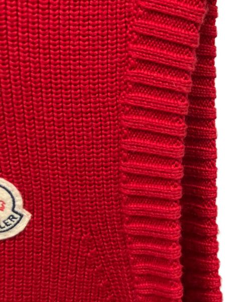MONCLER（モンクレール）MONCLER (モンクレール) MAGLIONE TRICOT GILET レッド サイズ:Lの古着・服飾アイテム
