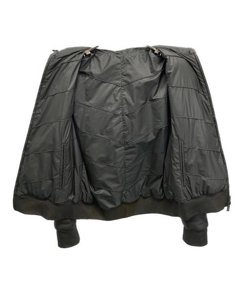 ARMANI COLLEZIONI（アルマーニ コレツィオーニ）ARMANI COLLEZIONI (アルマーニ コレツィオーニ) レザージャケット ブラック サイズ:52の古着・服飾アイテム