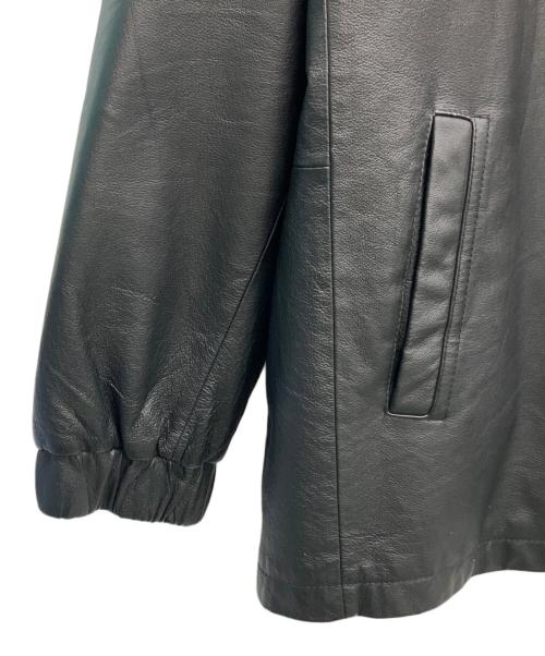 ST JOHN'S BAY（セントジョンズベイ）ST JOHN'S BAY (セントジョンズベイ) レザーコート ブラック サイズ:XLの古着・服飾アイテム