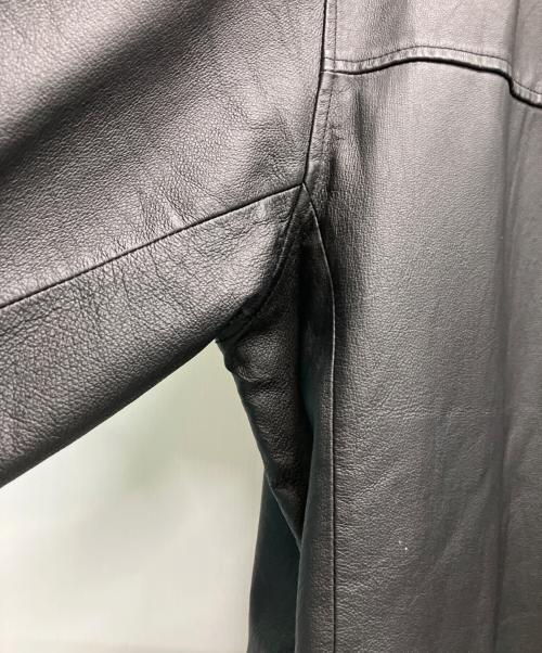 ST JOHN'S BAY（セントジョンズベイ）ST JOHN'S BAY (セントジョンズベイ) レザーコート ブラック サイズ:XLの古着・服飾アイテム