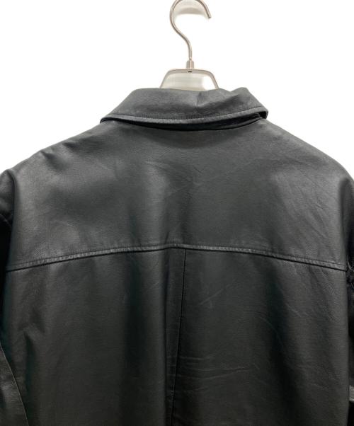 ST JOHN'S BAY（セントジョンズベイ）ST JOHN'S BAY (セントジョンズベイ) レザーコート ブラック サイズ:XLの古着・服飾アイテム