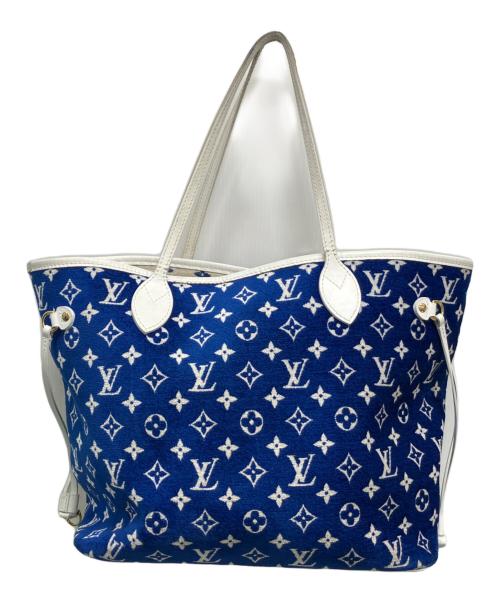 LOUIS VUITTON（ルイ ヴィトン）LOUIS VUITTON (ルイ ヴィトン) ネヴァーフル MM ブルー・ホワイトの古着・服飾アイテム