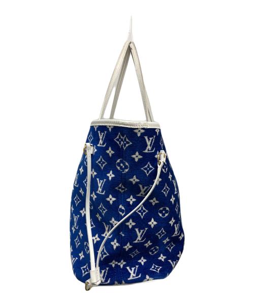 LOUIS VUITTON（ルイ ヴィトン）LOUIS VUITTON (ルイ ヴィトン) ネヴァーフル MM ブルー・ホワイトの古着・服飾アイテム