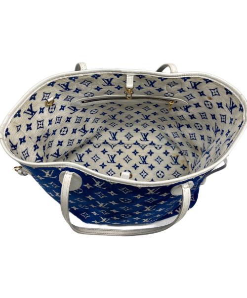 LOUIS VUITTON（ルイ ヴィトン）LOUIS VUITTON (ルイ ヴィトン) ネヴァーフル MM ブルー・ホワイトの古着・服飾アイテム