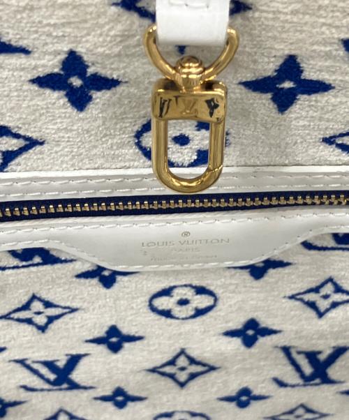 LOUIS VUITTON（ルイ ヴィトン）LOUIS VUITTON (ルイ ヴィトン) ネヴァーフル MM ブルー・ホワイトの古着・服飾アイテム