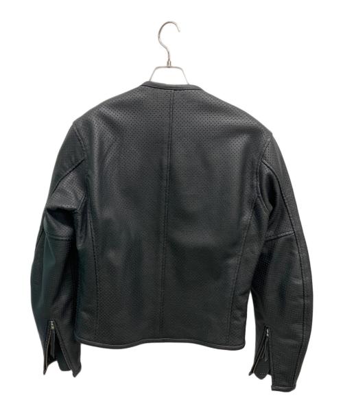 KADOYA（カドヤ）KADOYA (カドヤ) パンチングレザージャケット ブラック サイズ:Lの古着・服飾アイテム