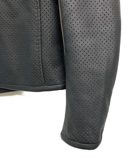 KADOYA（カドヤ）KADOYA (カドヤ) パンチングレザージャケット ブラック サイズ:Lの古着・服飾アイテム