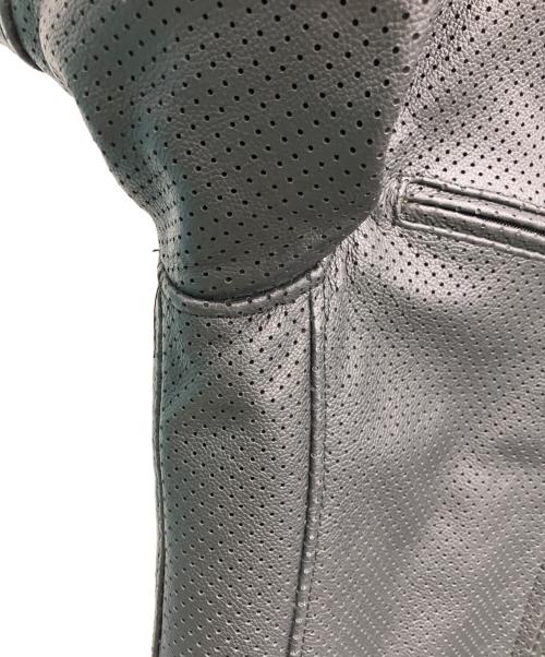 KADOYA（カドヤ）KADOYA (カドヤ) パンチングレザージャケット ブラック サイズ:Lの古着・服飾アイテム