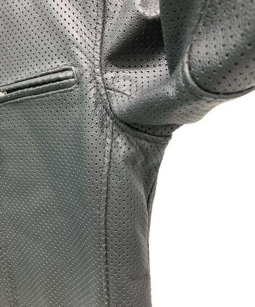 KADOYA（カドヤ）KADOYA (カドヤ) パンチングレザージャケット ブラック サイズ:Lの古着・服飾アイテム