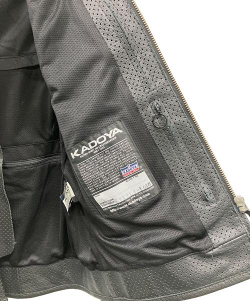 KADOYA（カドヤ）KADOYA (カドヤ) パンチングレザージャケット ブラック サイズ:Lの古着・服飾アイテム