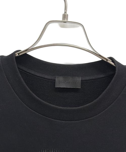MONCLER（モンクレール）MONCLER (モンクレール) Blurred logo sweatshirt ブラック サイズ:Mの古着・服飾アイテム