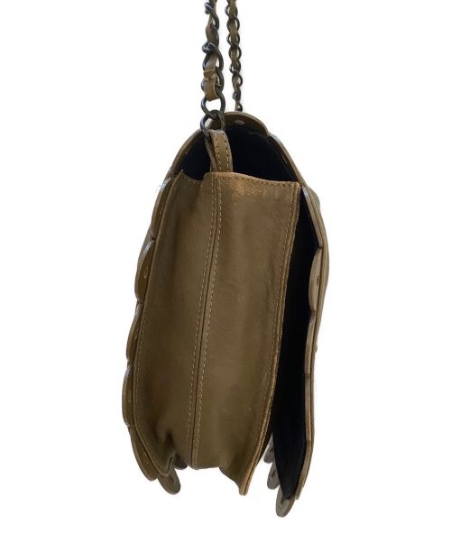 SEE BY CHLOE（シーバイクロエ）SEE BY CHLOE (シーバイクロエ) レザーショルダーバッグ カーキの古着・服飾アイテム