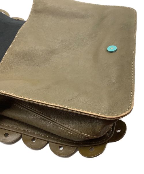 SEE BY CHLOE（シーバイクロエ）SEE BY CHLOE (シーバイクロエ) レザーショルダーバッグ カーキの古着・服飾アイテム