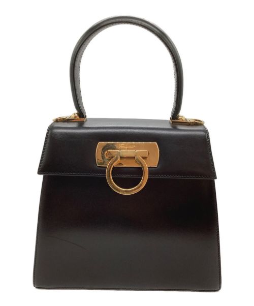 Salvatore Ferragamo（サルヴァトーレ フェラガモ）Salvatore Ferragamo (サルヴァトーレ フェラガモ) ガンチーニショルダーバッグ ブラックの古着・服飾アイテム