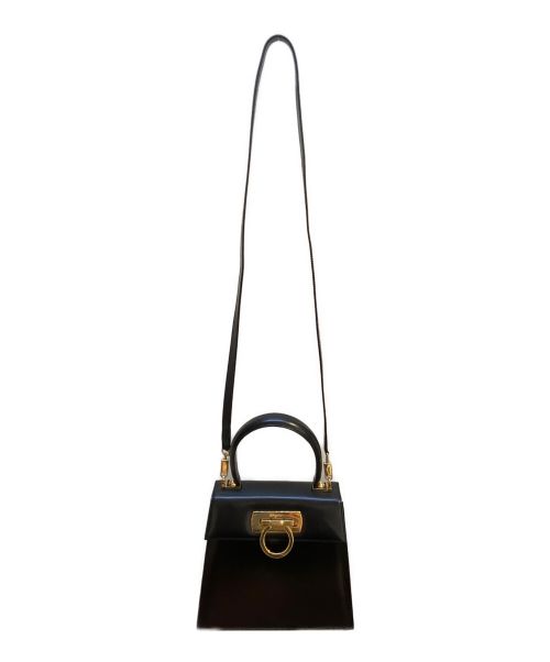 Salvatore Ferragamo（サルヴァトーレ フェラガモ）Salvatore Ferragamo (サルヴァトーレ フェラガモ) ガンチーニショルダーバッグ ブラックの古着・服飾アイテム