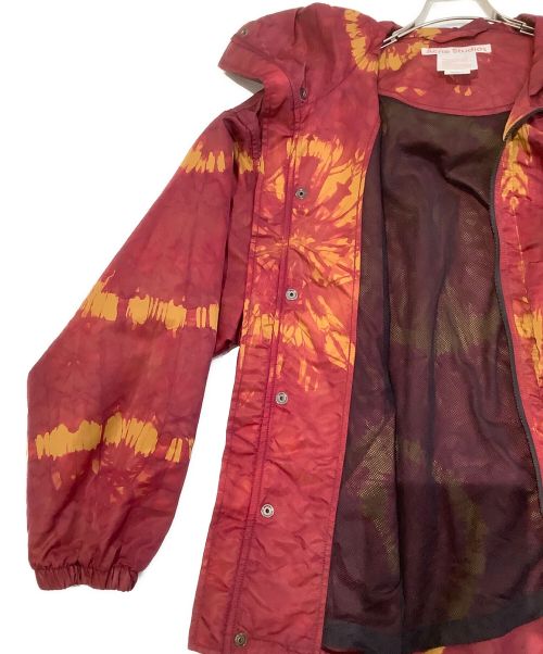 Acne studios（アクネ ストゥディオス）Acne studios (アクネストゥディオス) フーデッドパーカー レッド×イエロー サイズ:Sの古着・服飾アイテム