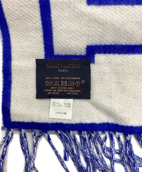 LOUIS VUITTON（ルイ ヴィトン）LOUIS VUITTON (ルイ ヴィトン) エシャルプ・シティールイ ブルー×ホワイトの古着・服飾アイテム