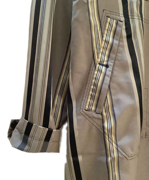 AiE（エーアイイー）AiE (エーアイイー) プルオーバーシャツ ベージュ×カーキ サイズ:Sの古着・服飾アイテム