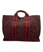 HERMESエルメス）の古着「トートバッグ」｜ブラウン