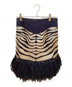 sacaiサカイ）の古着「ニットスカート」｜ブラック×ホワイト