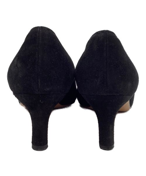 Salvatore Ferragamo（サルヴァトーレ フェラガモ）Salvatore Ferragamo (サルヴァトーレ フェラガモ) スウェードパンプス ブラック サイズ:24cmの古着・服飾アイテム