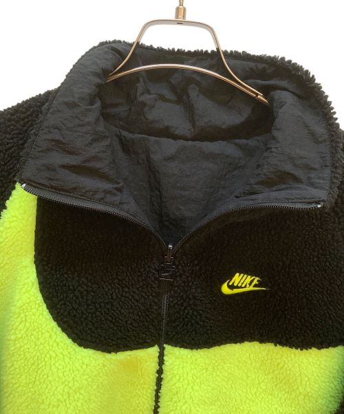 NIKE（ナイキ）NIKE (ナイキ) フリースジャケット ブラック×イエロー サイズ:Mの古着・服飾アイテム