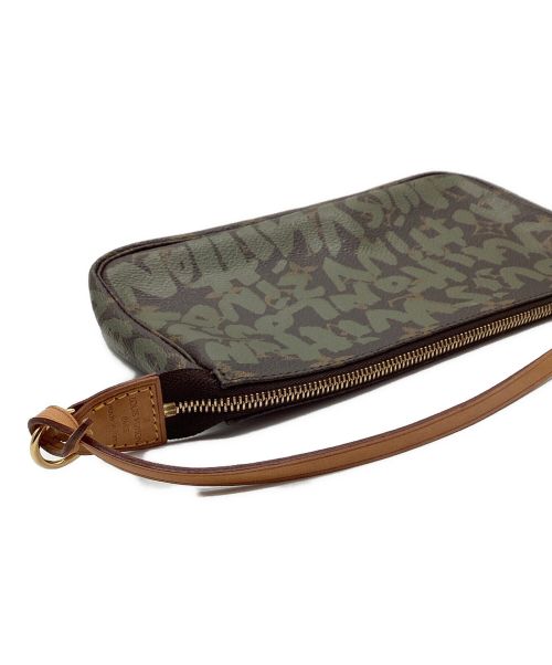 LOUIS VUITTON（ルイ ヴィトン）LOUIS VUITTON (ルイ ヴィトン)  ポシェット アクセソワール/モノグラム・グラフティ ブラウン×グリーンの古着・服飾アイテム