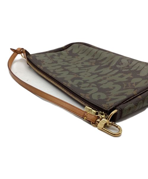 LOUIS VUITTON（ルイ ヴィトン）LOUIS VUITTON (ルイ ヴィトン)  ポシェット アクセソワール/モノグラム・グラフティ ブラウン×グリーンの古着・服飾アイテム
