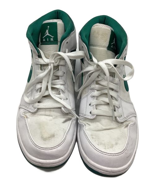 NIKE（ナイキ）NIKE (ナイキ) AIR JORDAN 1 MID WHITE MYSTIC GREEN ホワイト×グリーン サイズ:28.5の古着・服飾アイテム
