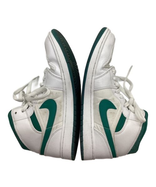 NIKE（ナイキ）NIKE (ナイキ) AIR JORDAN 1 MID WHITE MYSTIC GREEN ホワイト×グリーン サイズ:28.5の古着・服飾アイテム