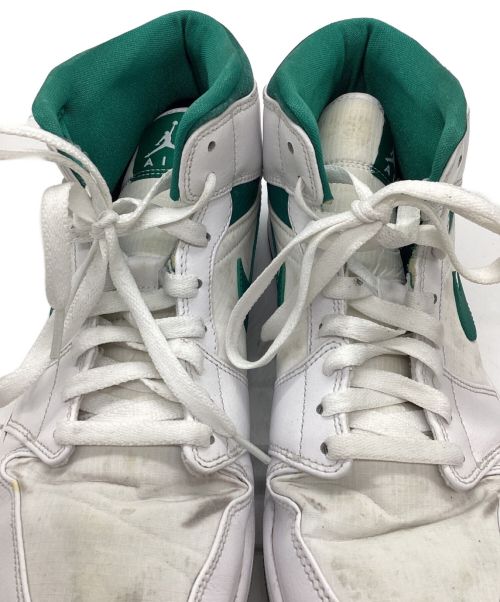NIKE（ナイキ）NIKE (ナイキ) AIR JORDAN 1 MID WHITE MYSTIC GREEN ホワイト×グリーン サイズ:28.5の古着・服飾アイテム