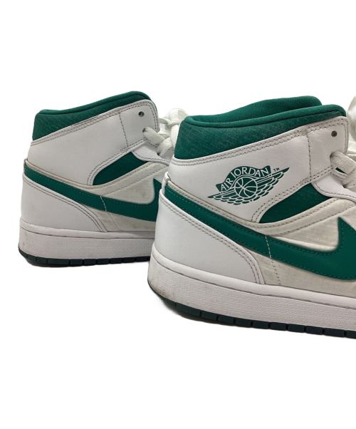 NIKE（ナイキ）NIKE (ナイキ) AIR JORDAN 1 MID WHITE MYSTIC GREEN ホワイト×グリーン サイズ:28.5の古着・服飾アイテム