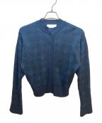 Mame Kurogouchiマメクロゴウチ）の古着「ニットカーディガン」｜ブルー