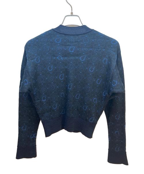 Mame Kurogouchi（マメクロゴウチ）Mame Kurogouchi (マメクロゴウチ) ニットカーディガン ブルー サイズ:1の古着・服飾アイテム