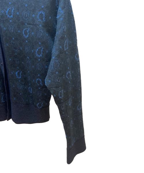 Mame Kurogouchi（マメクロゴウチ）Mame Kurogouchi (マメクロゴウチ) ニットカーディガン ブルー サイズ:1の古着・服飾アイテム