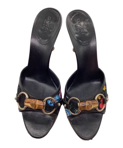 GUCCI（グッチ）GUCCI (グッチ) サンダル ブラック サイズ:6 1/2の古着・服飾アイテム