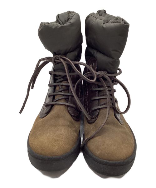 MONCLER（モンクレール）MONCLER (モンクレール) ダウンブーツ カーキ×ブラック サイズ:25cmの古着・服飾アイテム