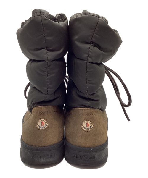 MONCLER（モンクレール）MONCLER (モンクレール) ダウンブーツ カーキ×ブラック サイズ:25cmの古着・服飾アイテム