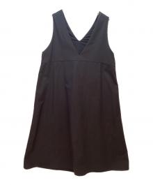 UNMINOU（アンミヌ）の古着「バックギャザージャンスカ」｜ブラック