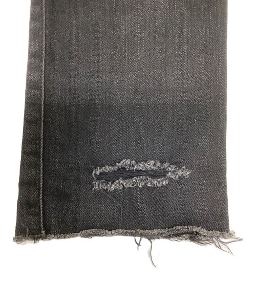 SAINTLAURENT JEANS（サンローラン ジーンズ）SAINTLAURENT JEANS (サンローラン ジーンズ) ダメージデニムパンツ ブラック サイズ:Mの古着・服飾アイテム