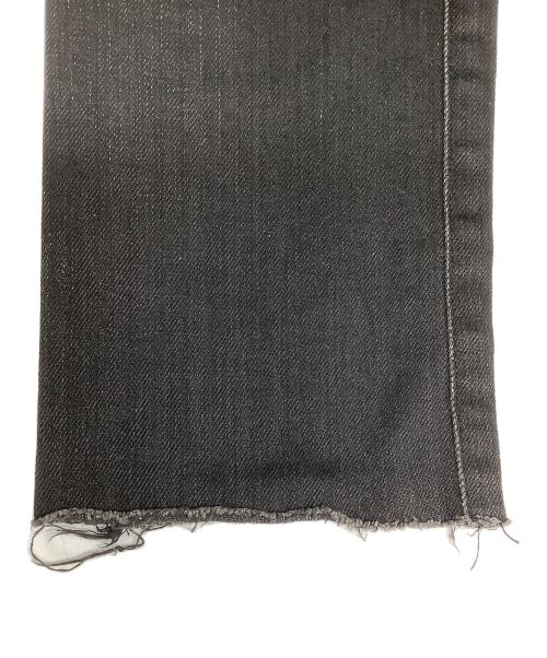 SAINTLAURENT JEANS（サンローラン ジーンズ）SAINTLAURENT JEANS (サンローラン ジーンズ) ダメージデニムパンツ ブラック サイズ:Mの古着・服飾アイテム